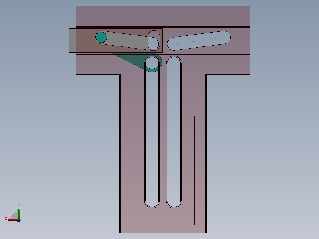 可调节手机车载支架后视图