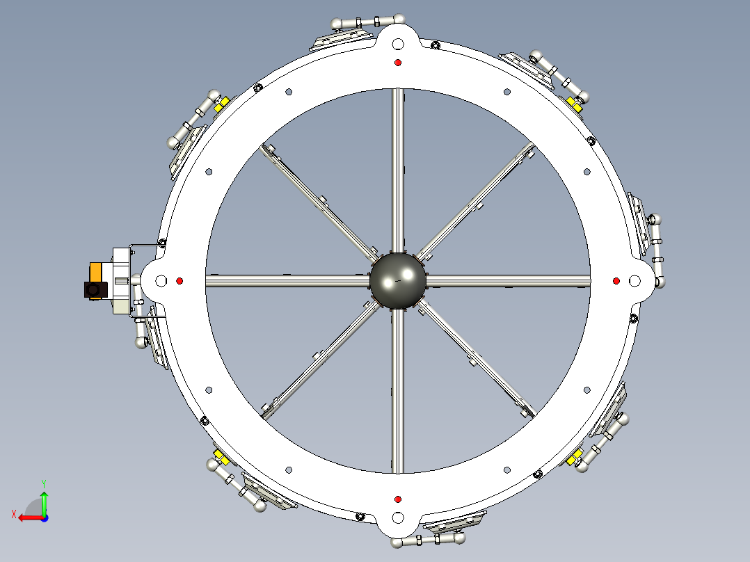 B2004058-叶片挡板叶片阀后视图