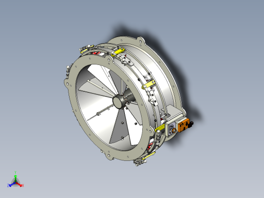 B2004058-叶片挡板叶片阀正等轴测缩略图