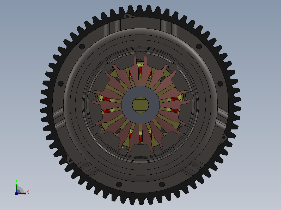 离合器(11)前视图