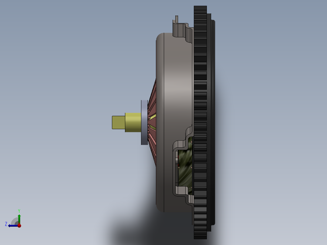 离合器(11)右视图