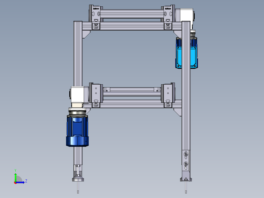 BS2同步带输送线左视图
