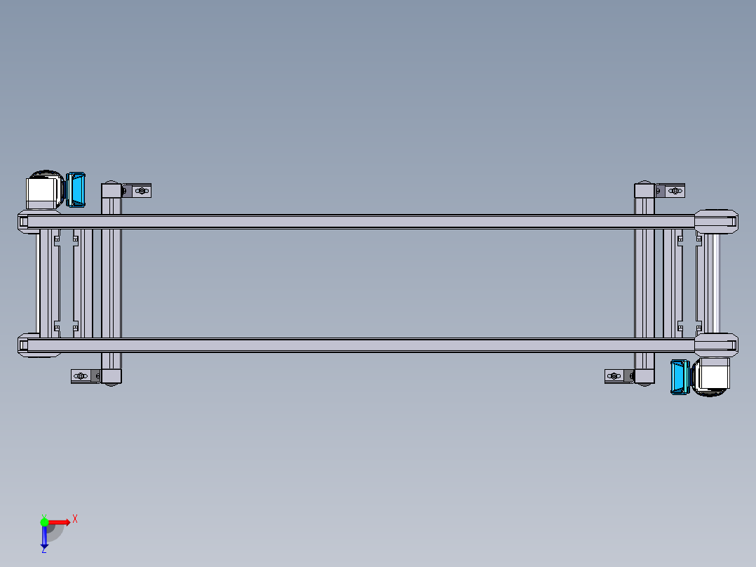 BS2同步带输送线俯视图