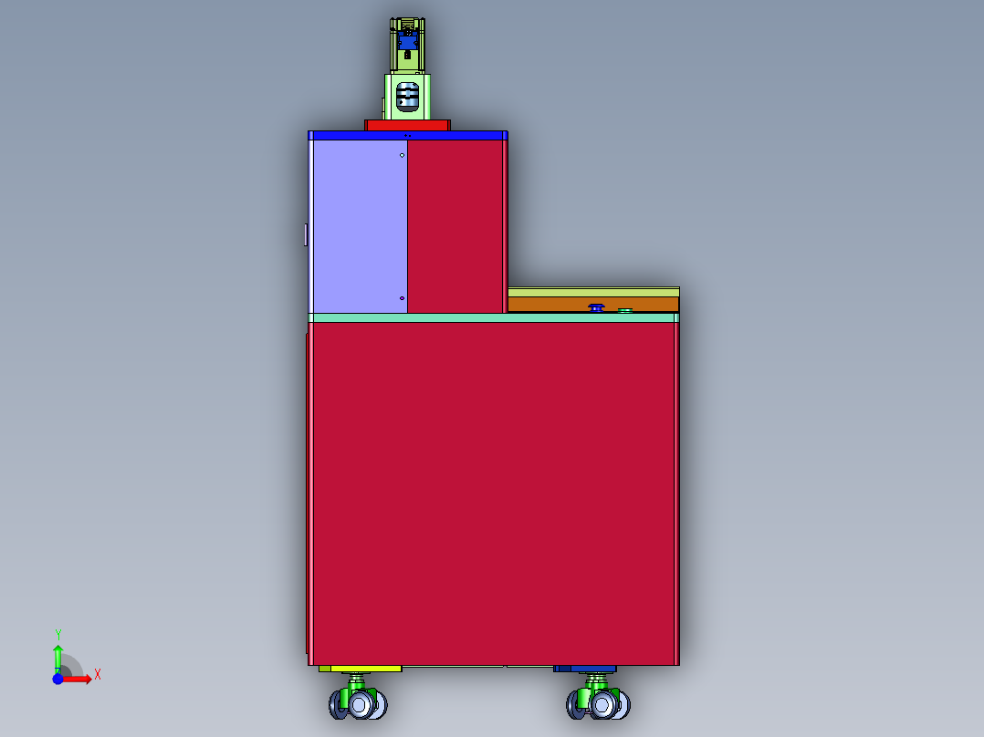 压头压力精确可控的压合机前视图