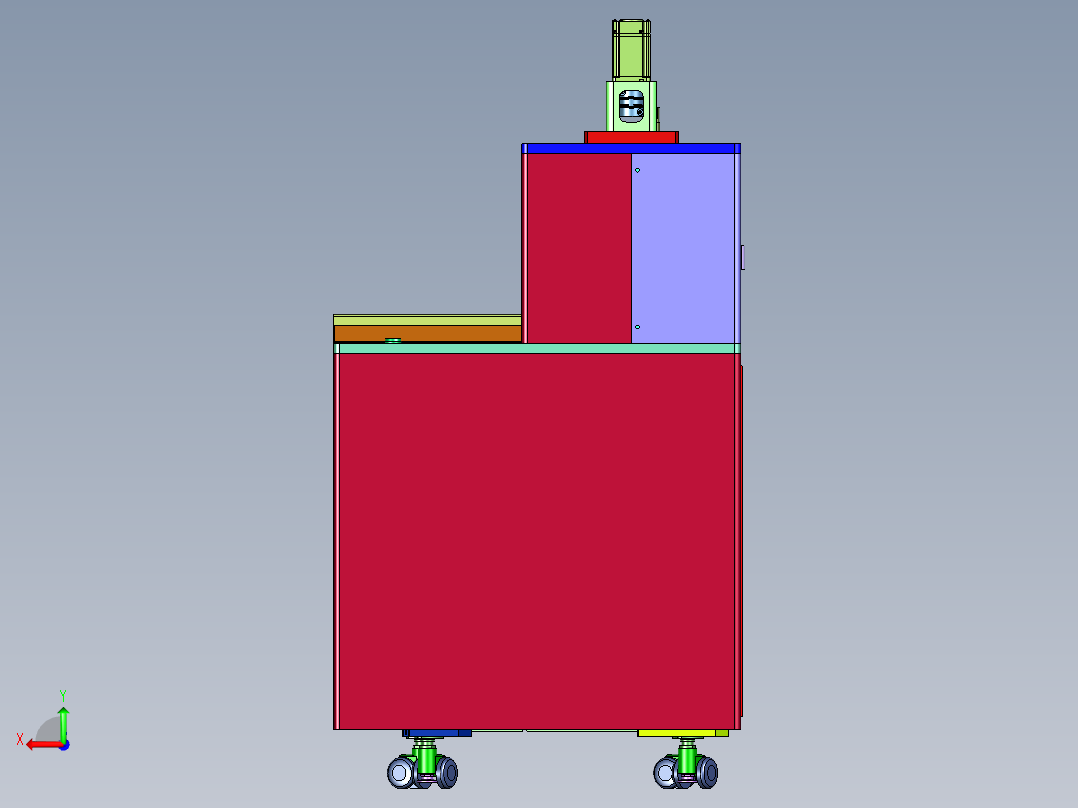 压头压力精确可控的压合机后视图