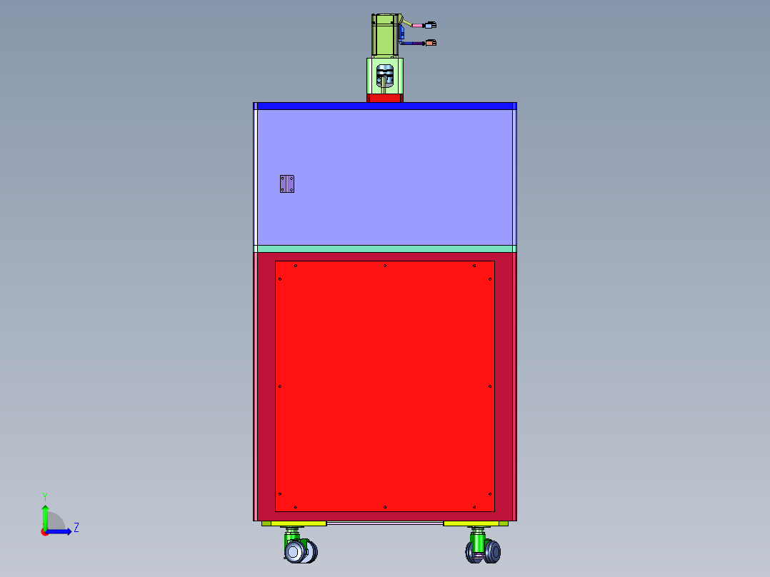压头压力精确可控的压合机左视图
