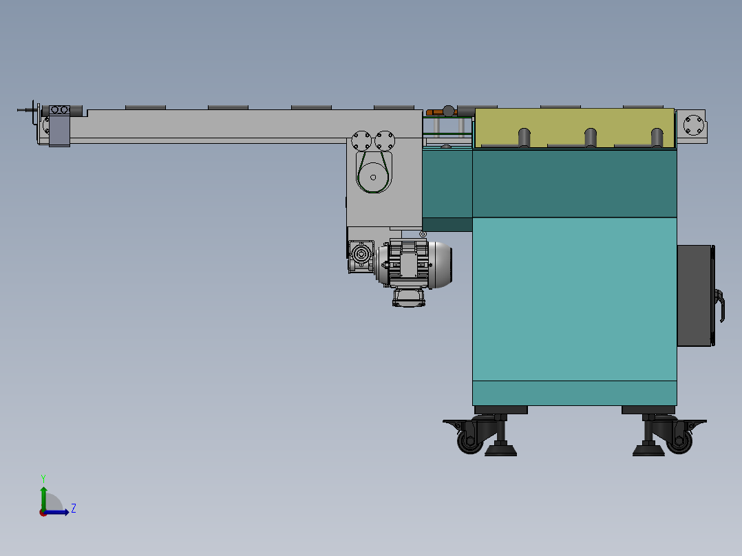 推板阶梯式提升式上料供料机702407左视图