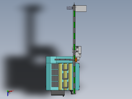 推板阶梯式提升式上料供料机702407俯视缩略图