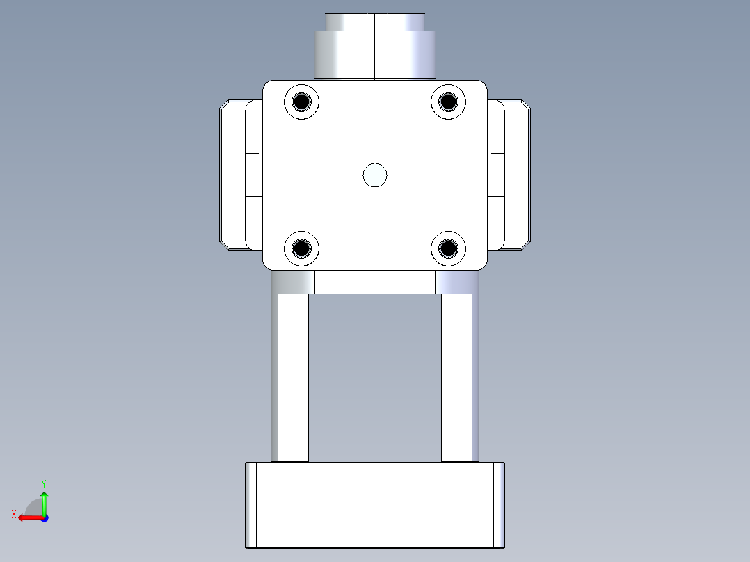 制胶机混合设备后视图