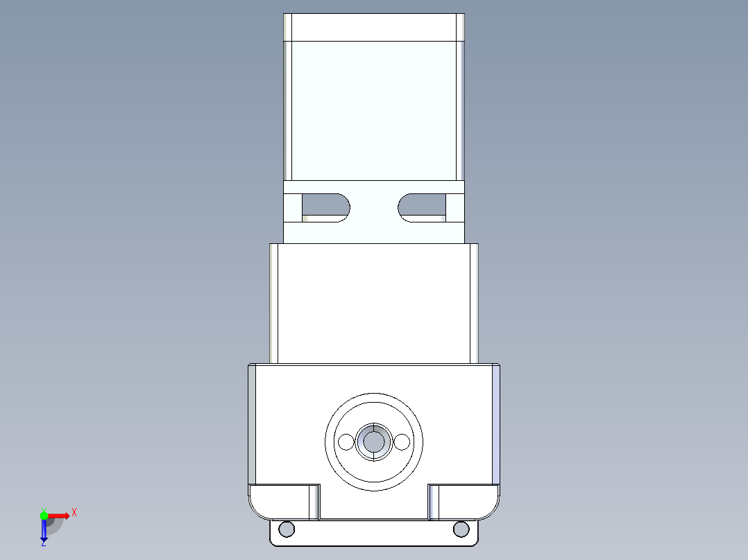 制胶机混合设备俯视图
