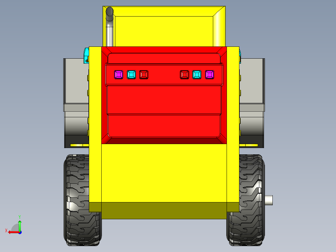 B3003993-装载机后视图