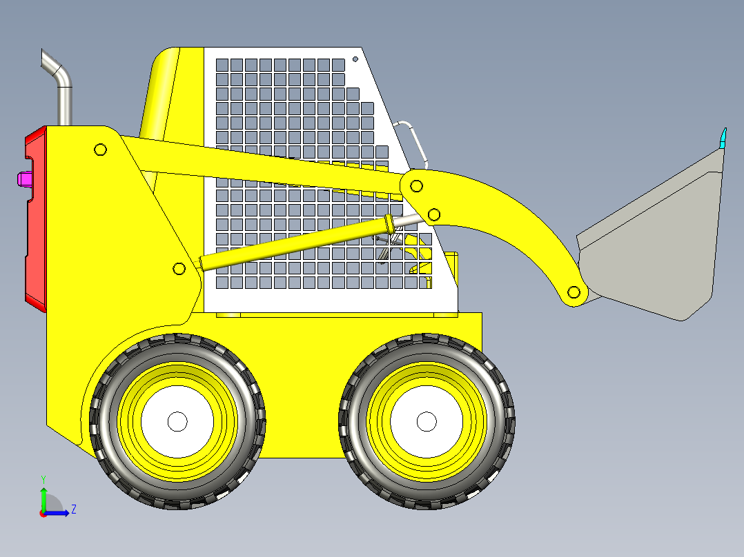 B3003993-装载机左视图