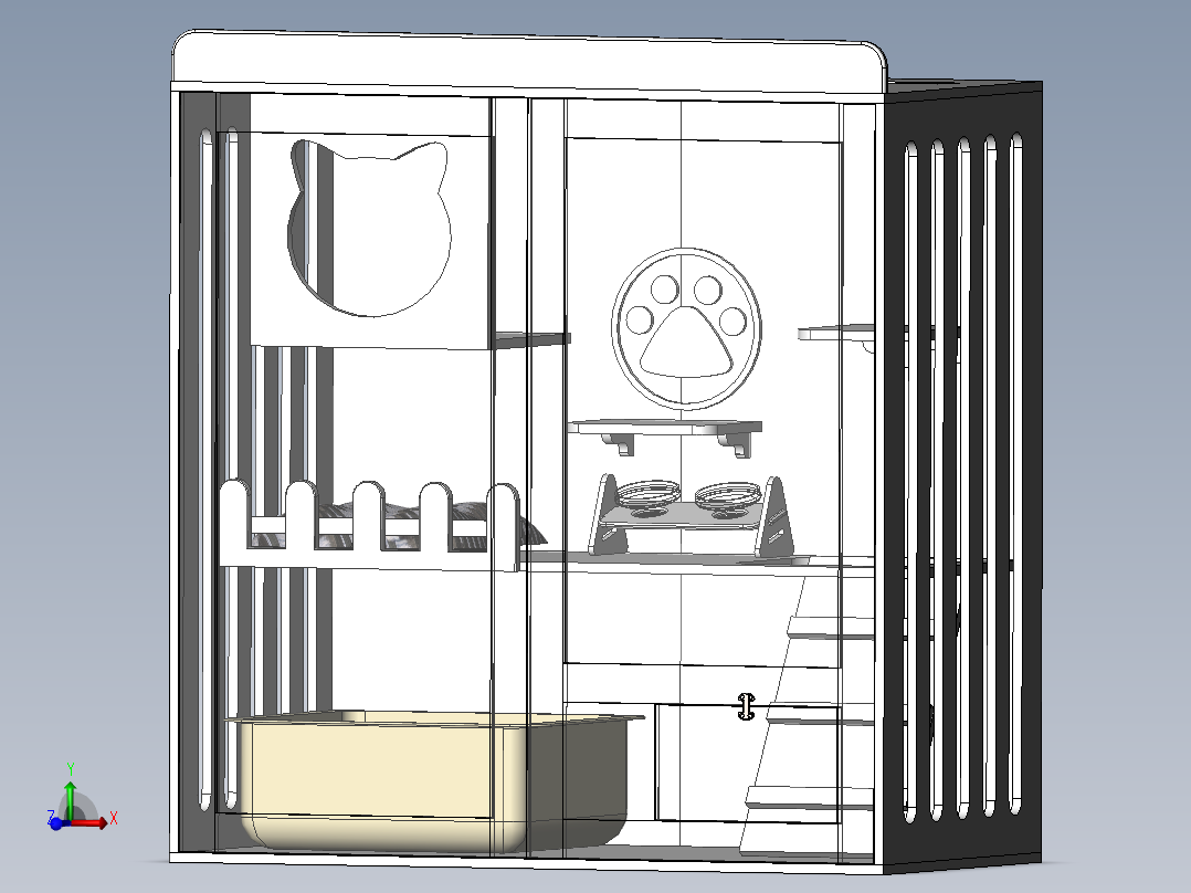 猫别墅猫爬架120高120长60厚 1477034