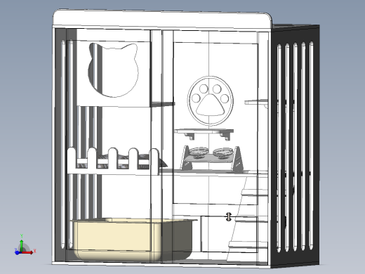 猫别墅猫爬架120高120长60厚 1477034