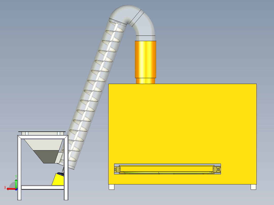 种子筛选机   ug12后视图