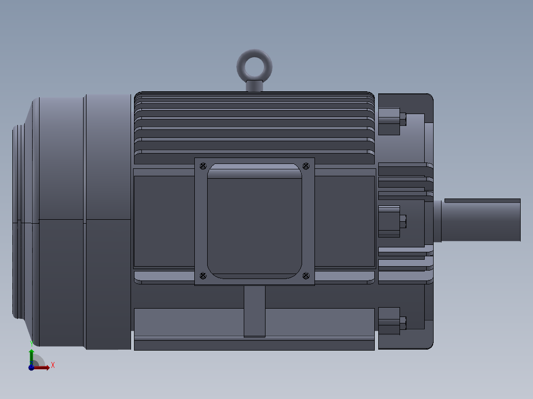 电机40HP马达前视图