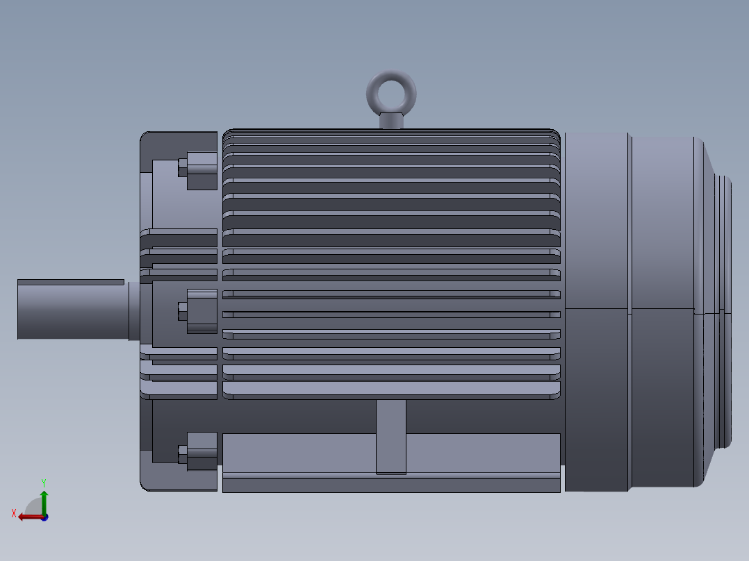 电机40HP马达后视图