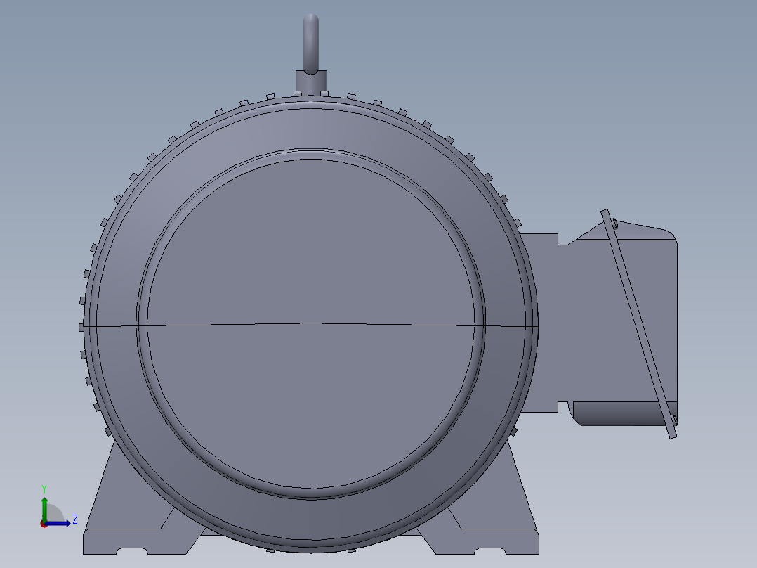 电机40HP马达左视图