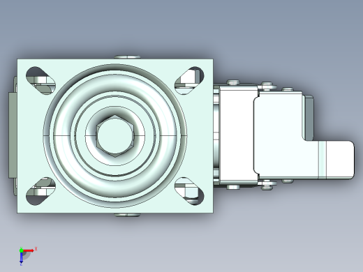 6寸220高万向轮俯视缩略图