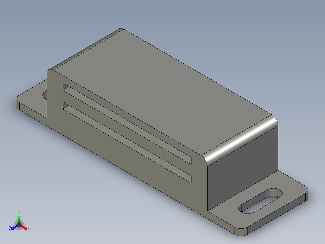 00-01-不锈钢门磁吸正等轴测图