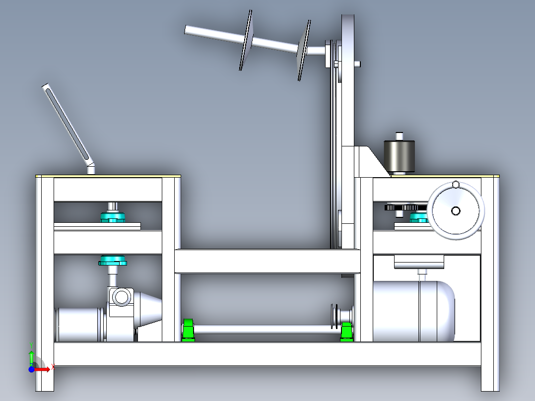 型材包装机前视图
