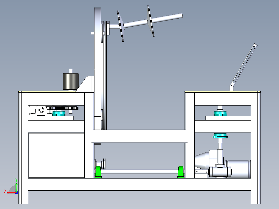 型材包装机后视图