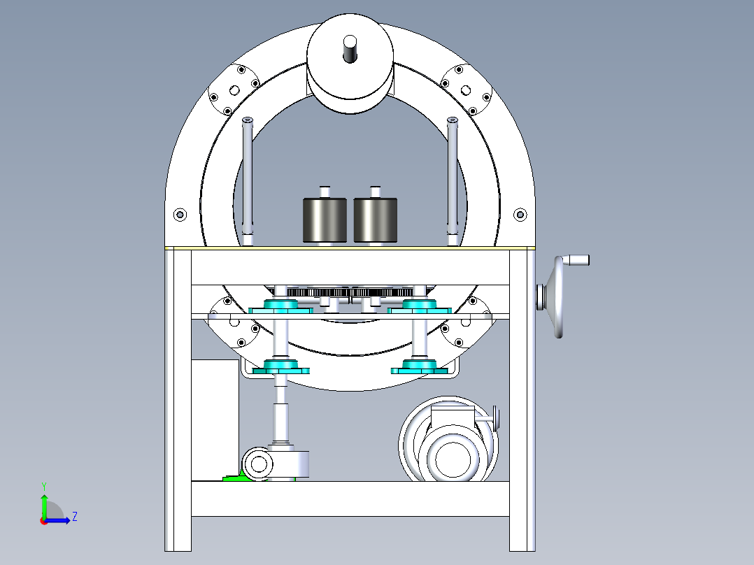 型材包装机左视图