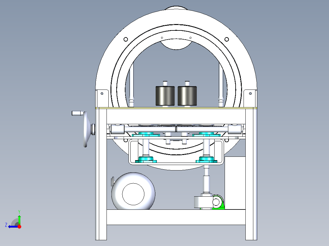 型材包装机右视图