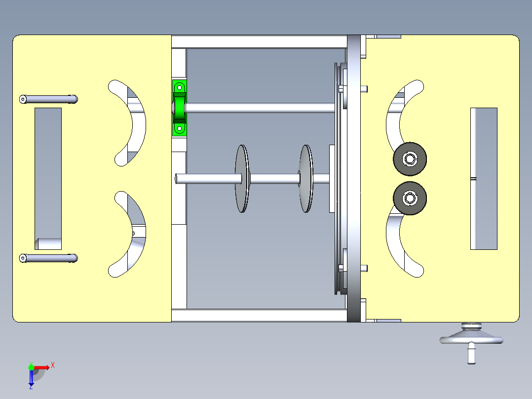 型材包装机俯视图