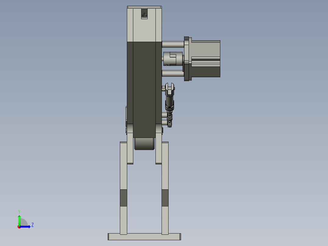 提升机翻转组件左视图