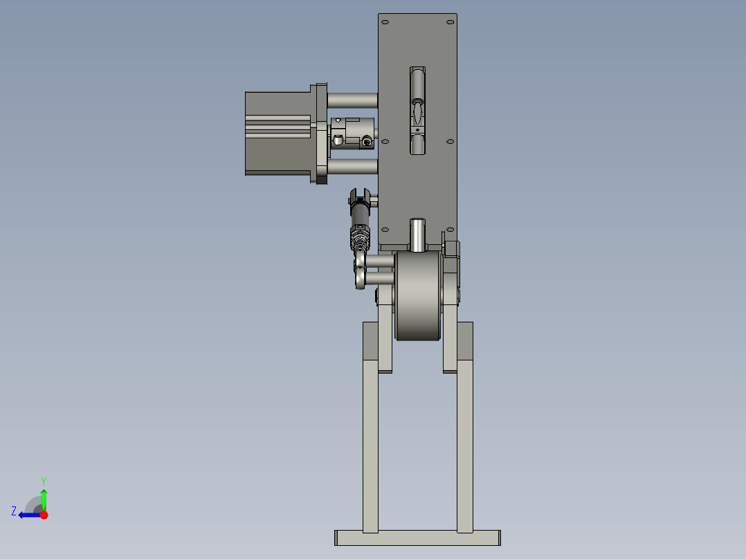提升机翻转组件右视图