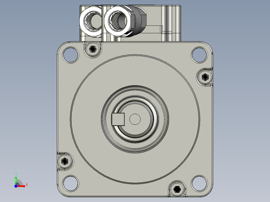400W刹车MS1H4-40B30CB-A334Z外形图6前视图