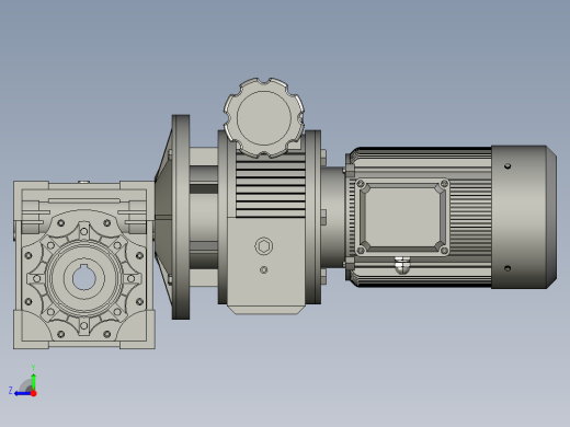 RVMB无级调速蜗轮减速机MB15-Y15-S-NMRV75-30右视缩略图