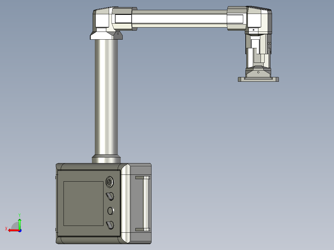 旋转触摸屏后视图