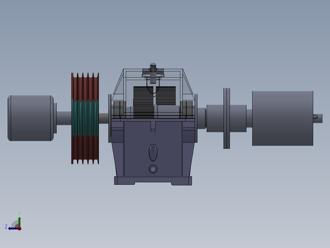 二级齿轮减速器设计【说明书+SOLIDWORKS】--262959-150右视图