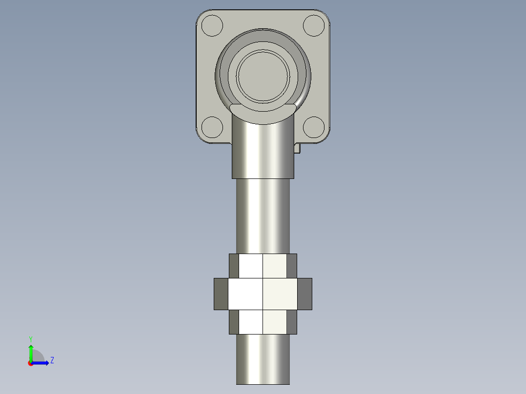 脉冲阀组件左视图