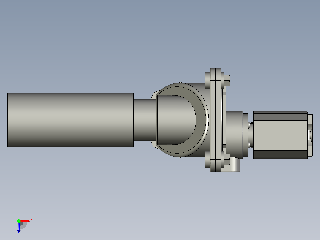 脉冲阀组件俯视图