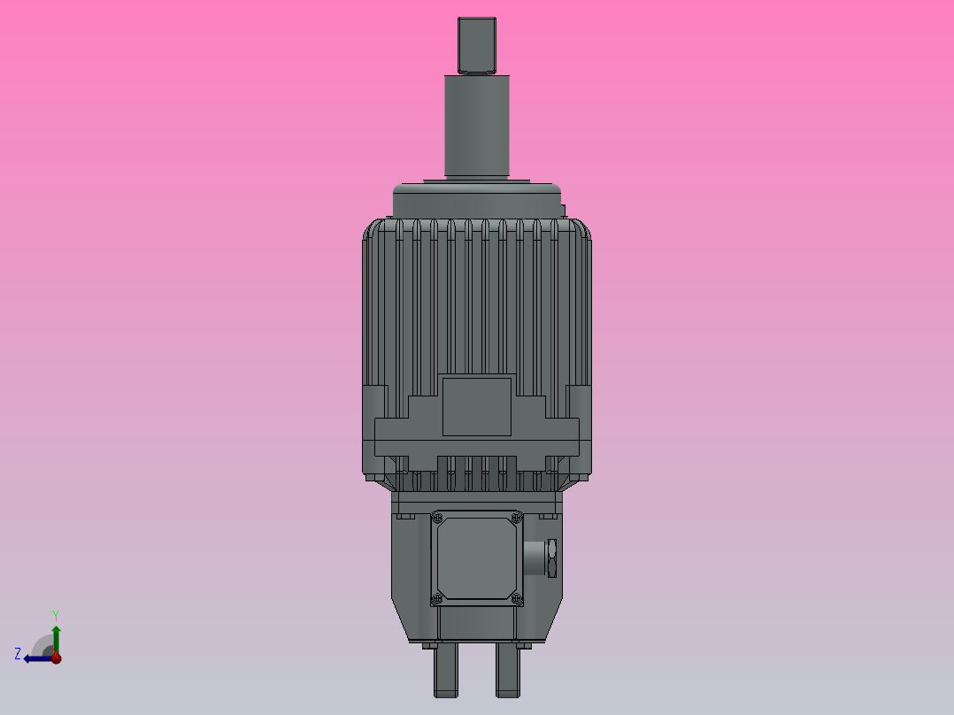 Ed(YTD)1250-60～Ed(YTD)4500-80系列电力液压推动器Ed1250-80 W.UL.DL.C.H.S右视图