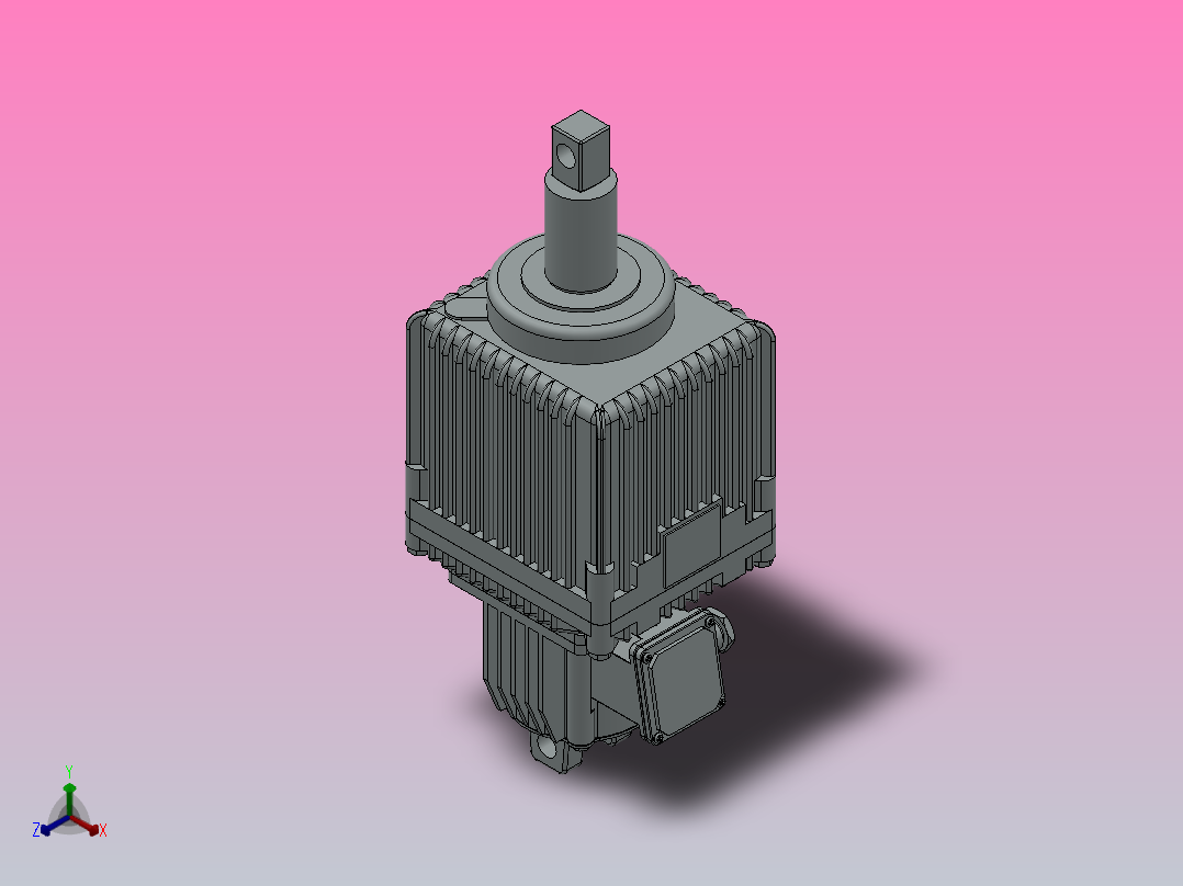 Ed(YTD)1250-60～Ed(YTD)4500-80系列电力液压推动器Ed1250-80 W.UL.DL.C.H.S正等轴测图