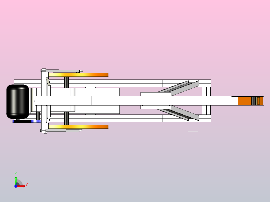 光束泵抽油杆脱离装置用于从地下深处抽取石油前视图