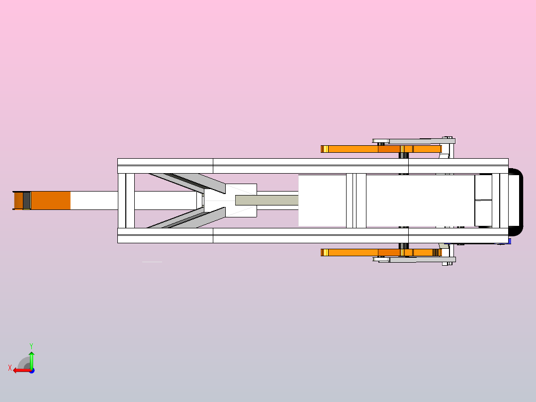 光束泵抽油杆脱离装置用于从地下深处抽取石油后视图