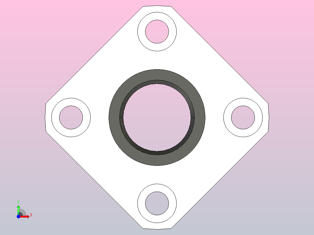 ZLHF..带法兰直线轴承 双衬型[ZLHFSW-d13-D23-L61].rar.rar前视图