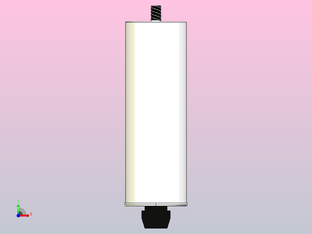 NWC6(0.4～0.45)-22～25自愈式低电压并联电容器三维模型202202前视图