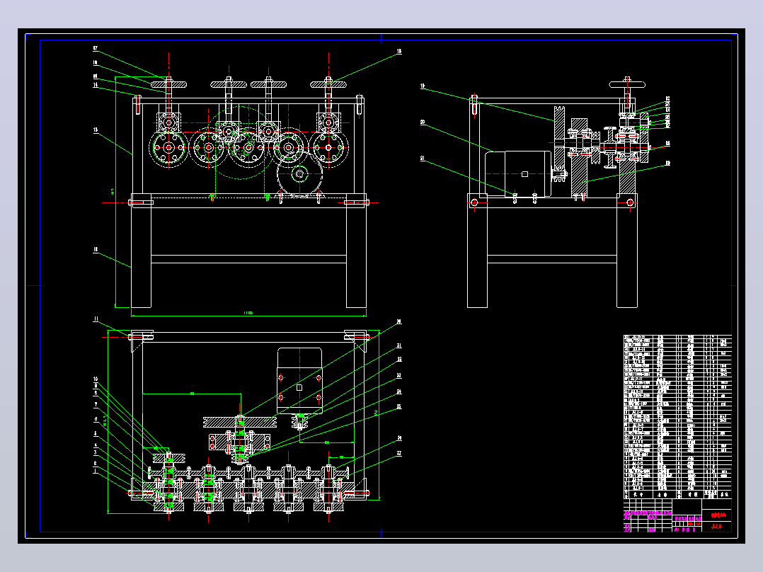 钢筋校直机CAD