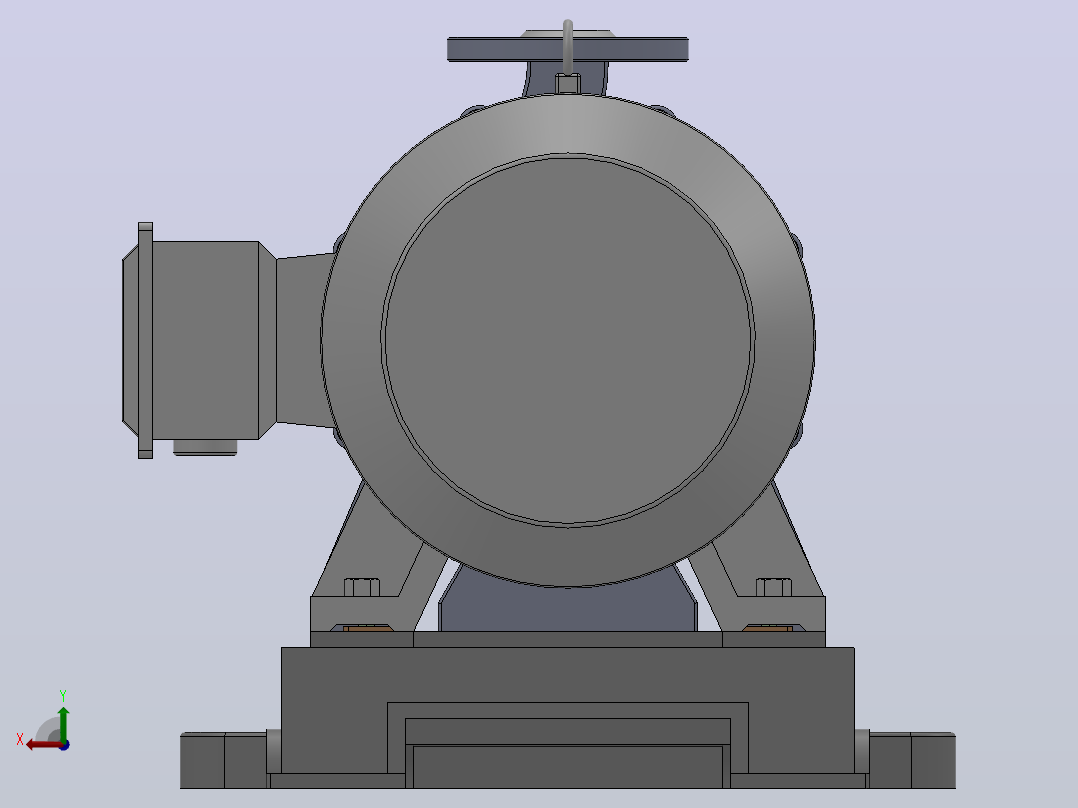 CQB型衬里氟塑料合金磁力泵[CQB50-32-200FA]后视图