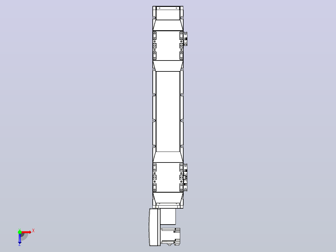 皮带直线轴双滑块型TPA-GCBS-120-P70-L150-QL-M20-N3俯视图