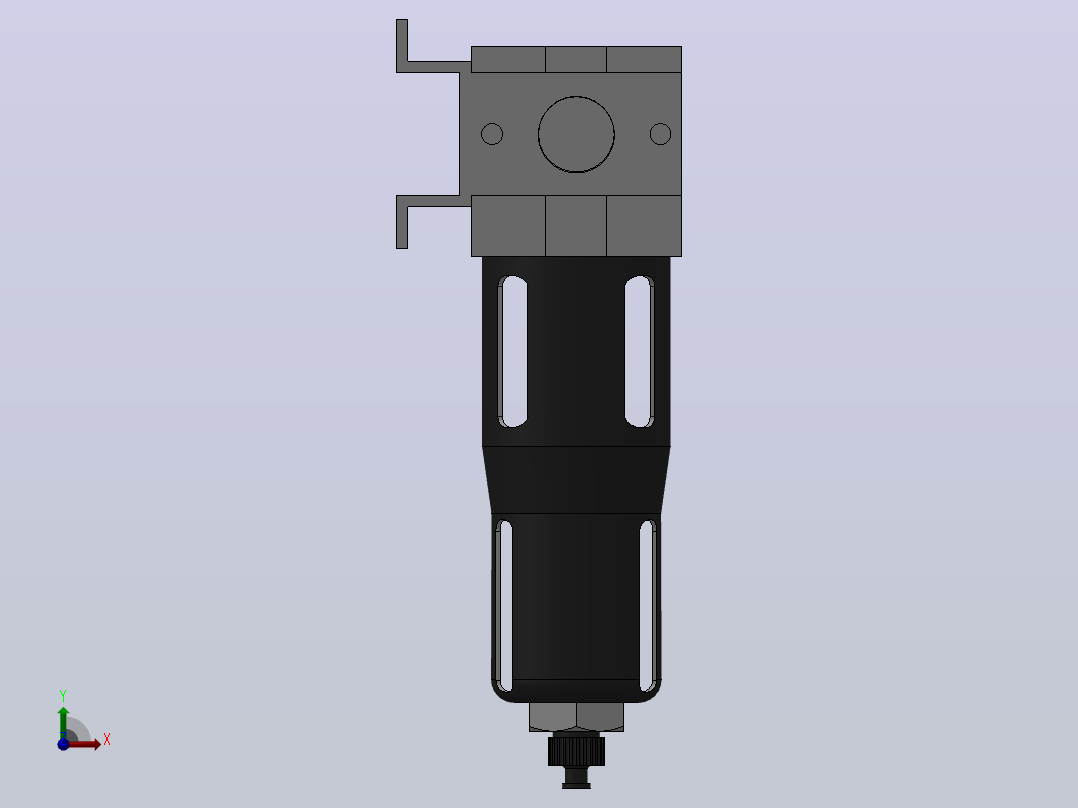 MAFF系列过滤器[MAFF3000-04-标准]前视图