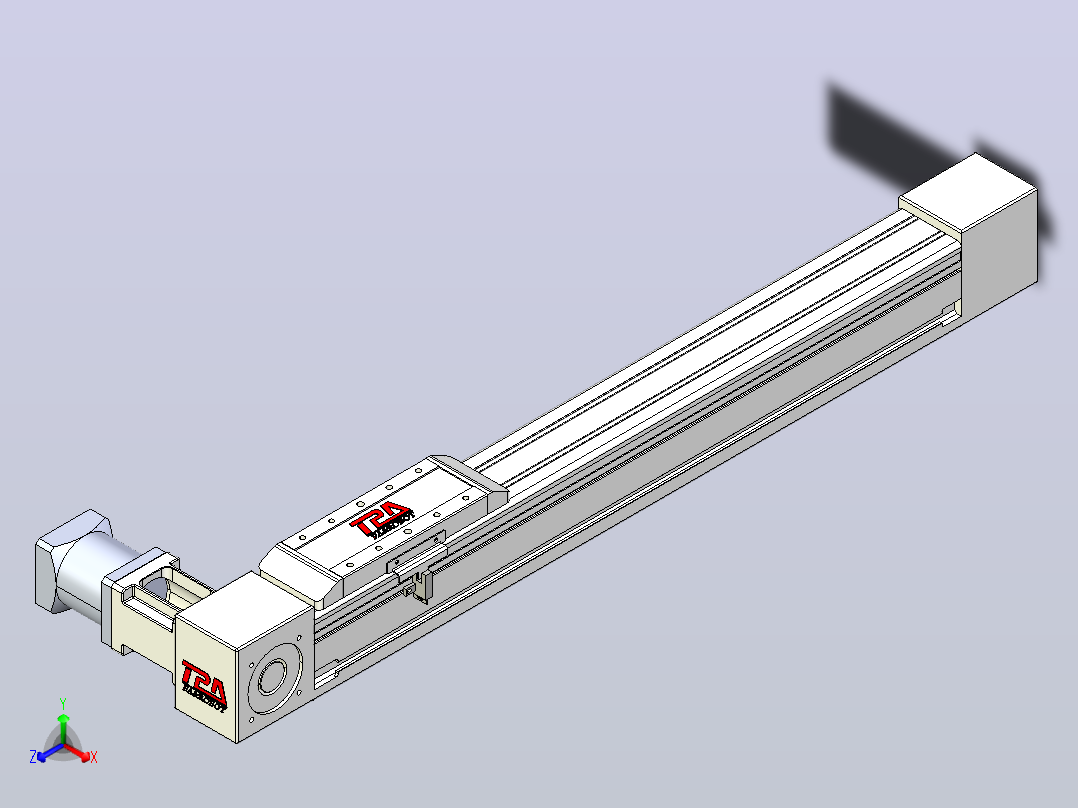 伺服电机集成皮带传动直线执行器TPA-OCB-60-140-L450-DL-J60-N3主视图