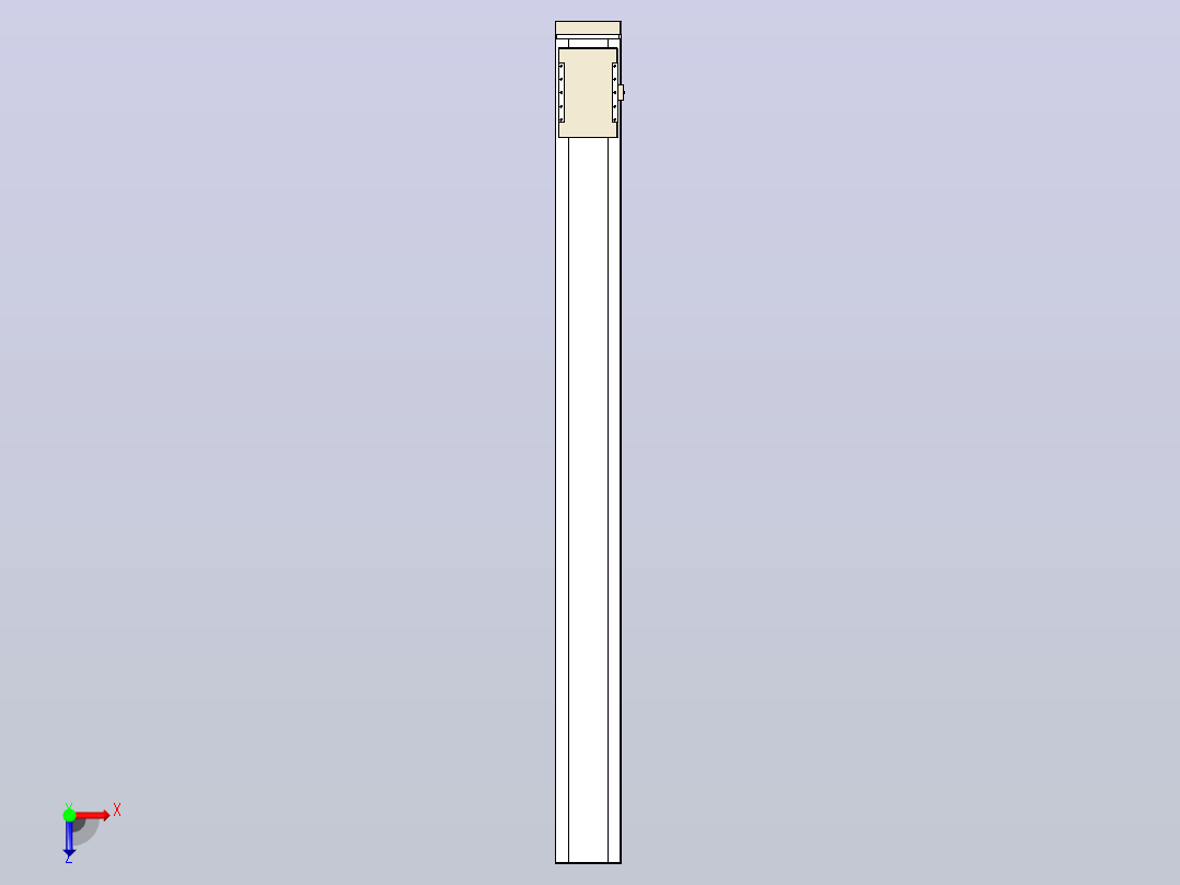 滚珠丝杠直线轴带导轨全封闭TPA-HCR-220D-3210C-L2400-MP-C-P1K-N3俯视图