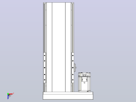 日规模组半封闭丝杆TPA-HNR-202D-2510C-L250-MR-Y-P75-N3俯视缩略图